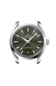 Cassa simmetrica in acciaio inossidabile da 38 mm con fondello a bordo ondulato e bracciale in acciaio inox lucidato e satinato